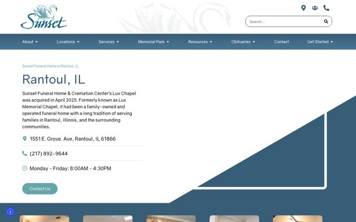 Screenshot of luxmemorial.com