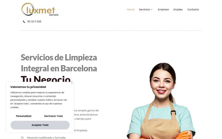 Screenshot of luxmet.net
