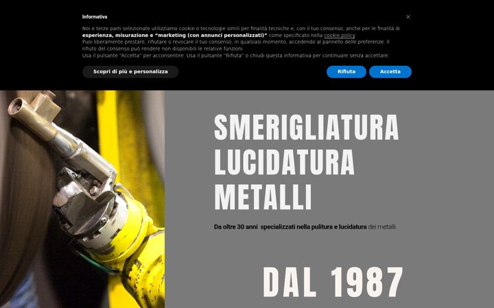 Screenshot of luxmetalsrl.it