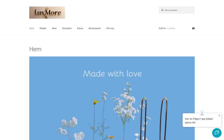Screenshot of luxmore.se