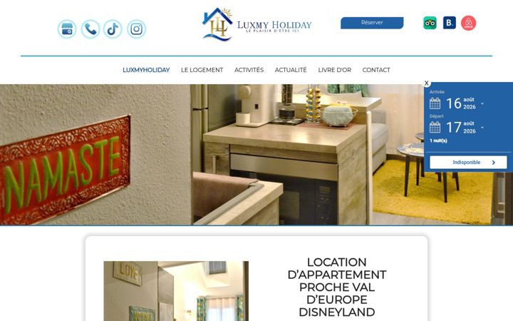 Screenshot of luxmyholiday.fr
