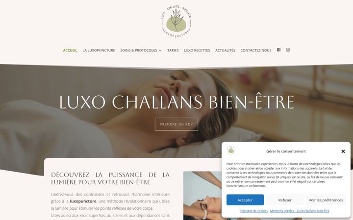 Screenshot of luxochallans.com
