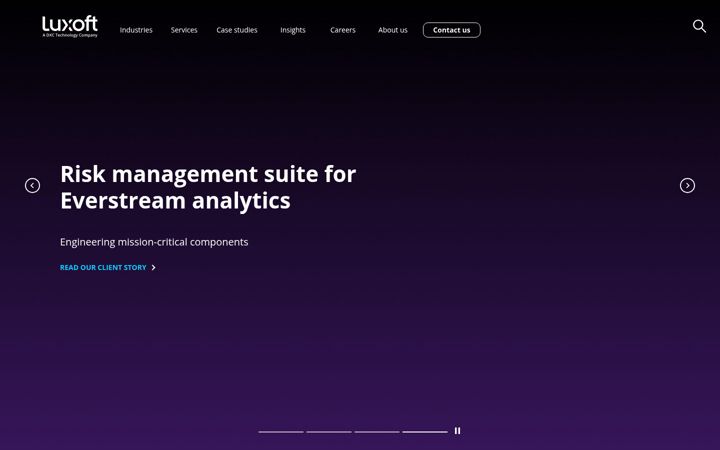 Screenshot of luxoft.com