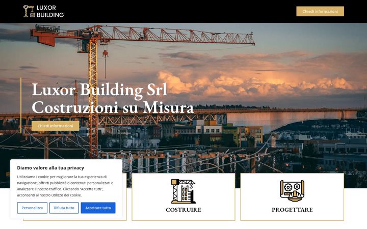 Screenshot of luxorbuilding-srl.it