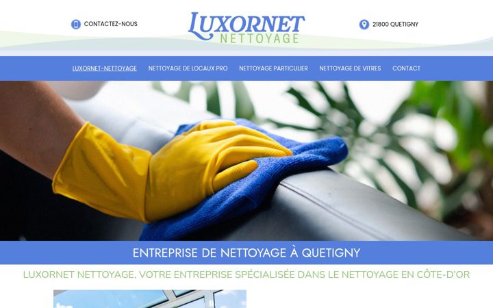 Screenshot of luxornet-nettoyage.fr