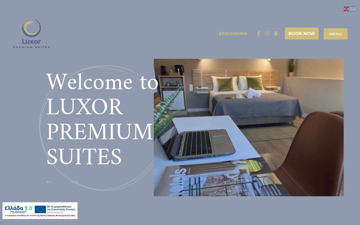 Screenshot of luxorsuites.com