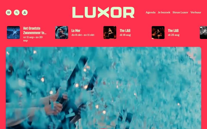 Screenshot of luxortheater.nl
