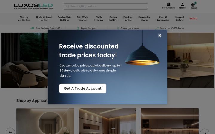Screenshot of luxosled.co.uk