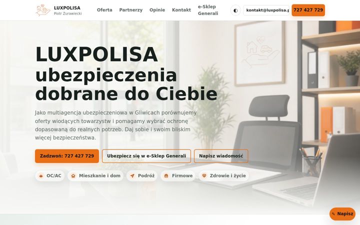 Screenshot of luxpolisa.pl