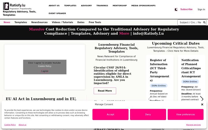 Screenshot of luxregdrafts.com