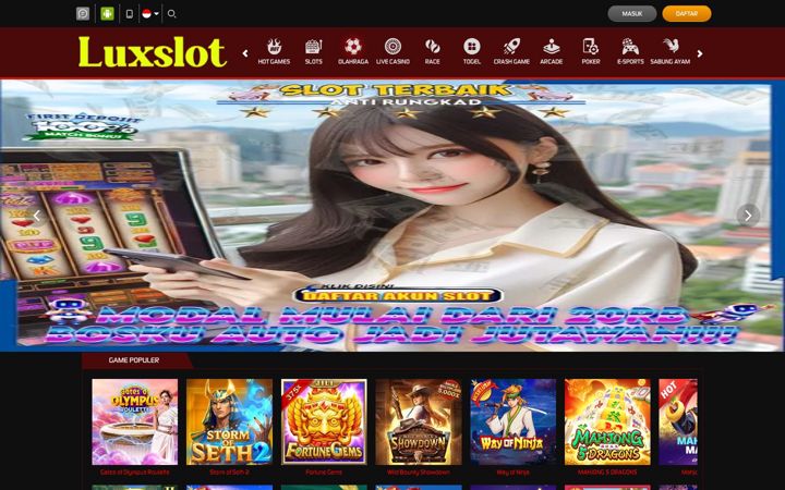 Screenshot of luxslot.org