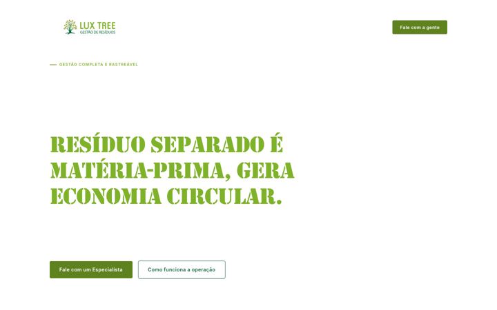 Screenshot of luxtree.com.br