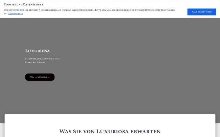 Screenshot of luxuriosa.ch