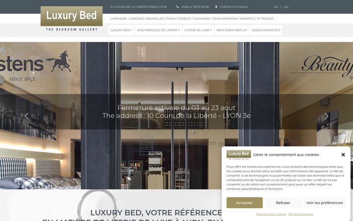 Screenshot of luxury-bed.fr