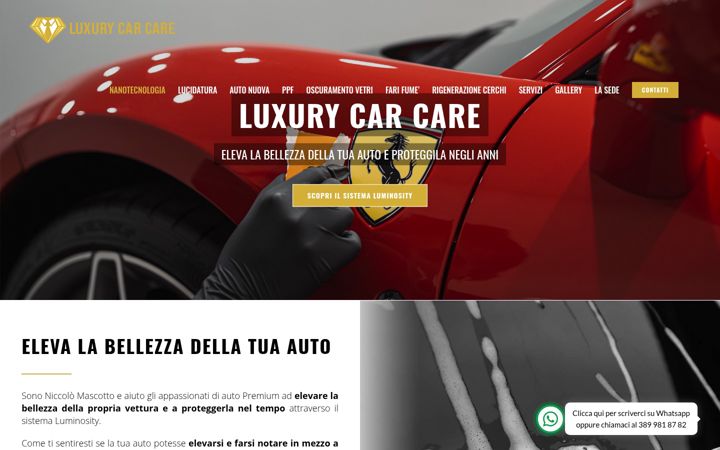 Screenshot of luxury-carcare.it
