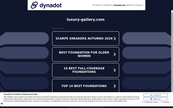 Screenshot of luxury-gallery.com