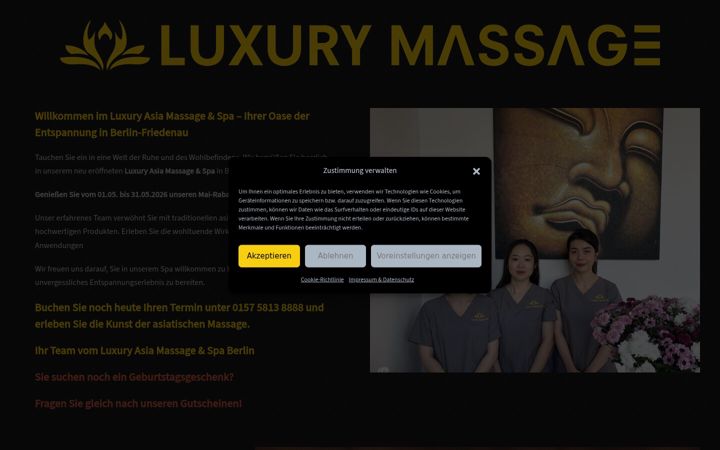 Screenshot of luxury-massage-berlin.de