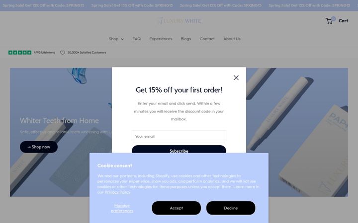 Screenshot of luxury-white.com