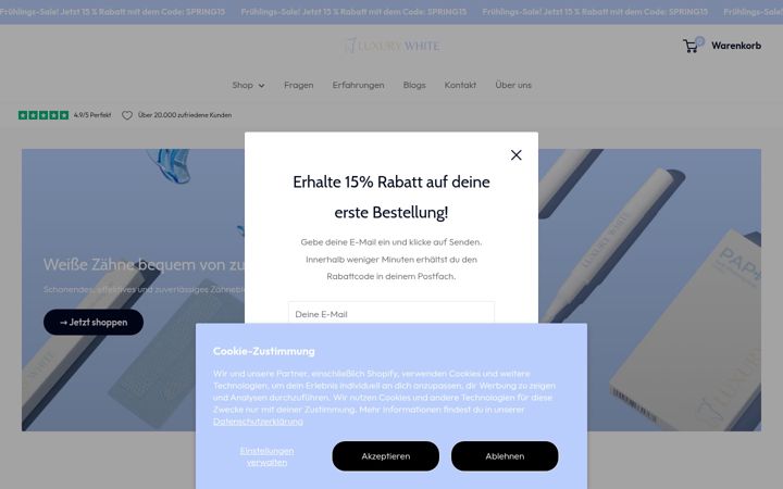 Screenshot of luxury-white.de