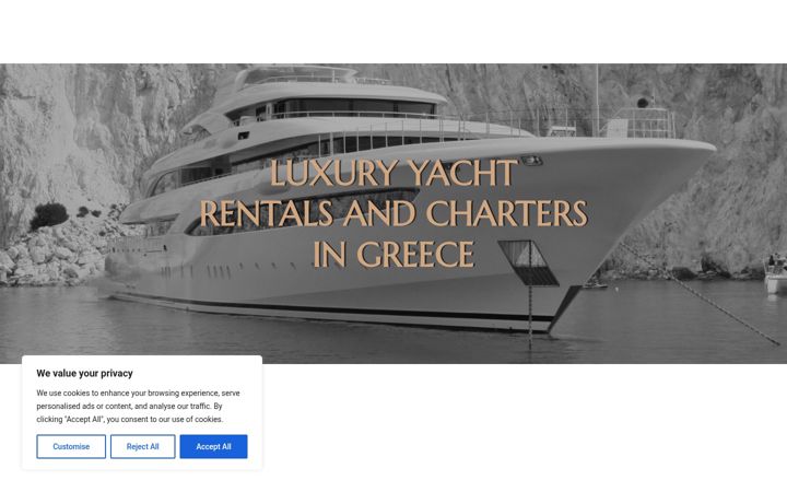 Screenshot of luxury-yacht-charter-greece.com