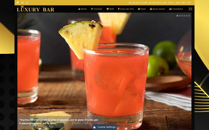 Screenshot of luxurybar.it