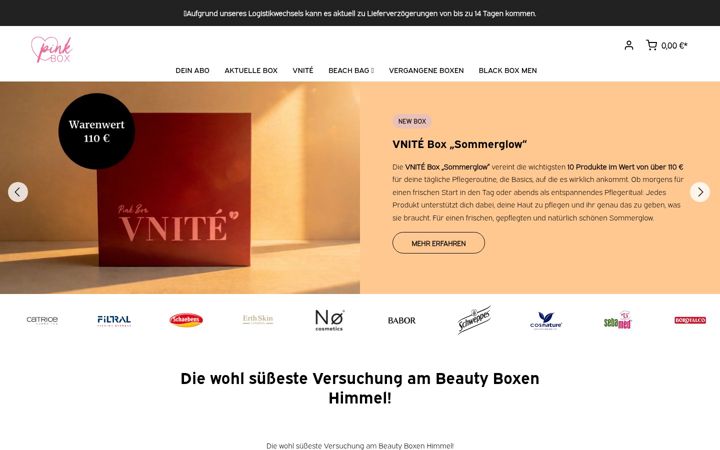 Screenshot of luxurybox.de