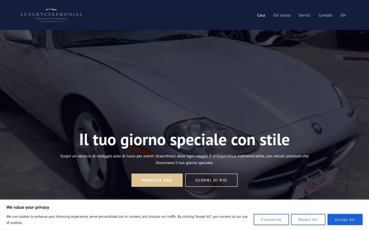 Screenshot of luxuryceremonial.it