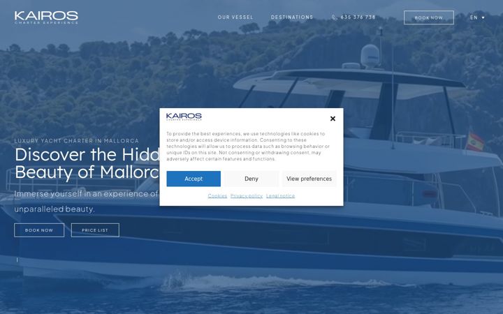 Screenshot of luxurychartersoller.com