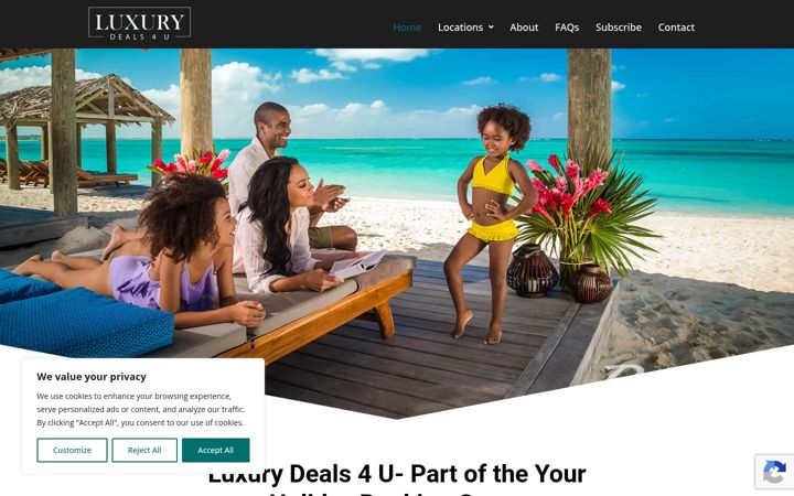 Screenshot of luxurydeals4u.co.uk