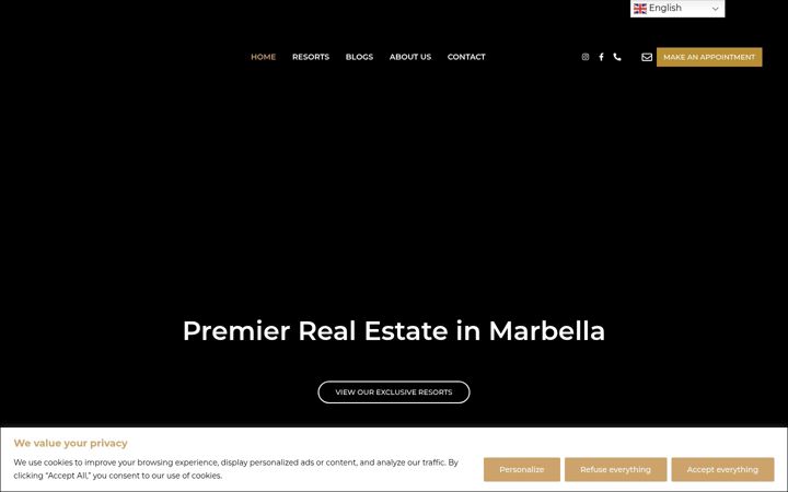 Screenshot of luxuryexclusiveresorts.com