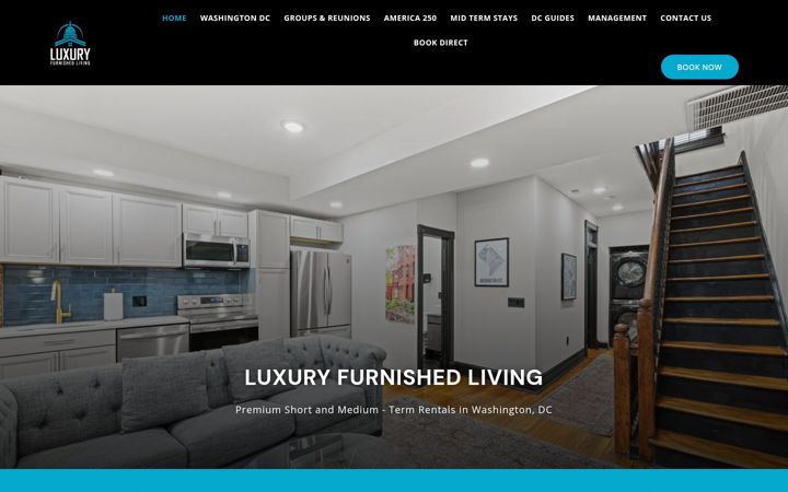 Screenshot of luxuryfurnishedliving.com