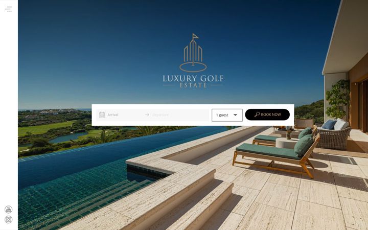 Screenshot of luxurygolfestate.com