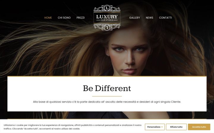 Screenshot of luxuryhairstudio.it