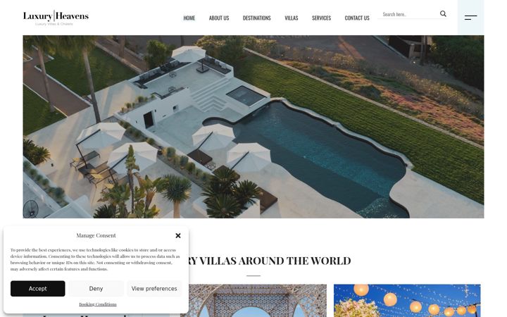 Screenshot of luxuryheavens.com