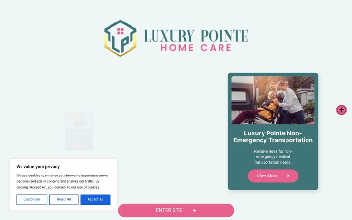 Screenshot of luxurypointehc.com