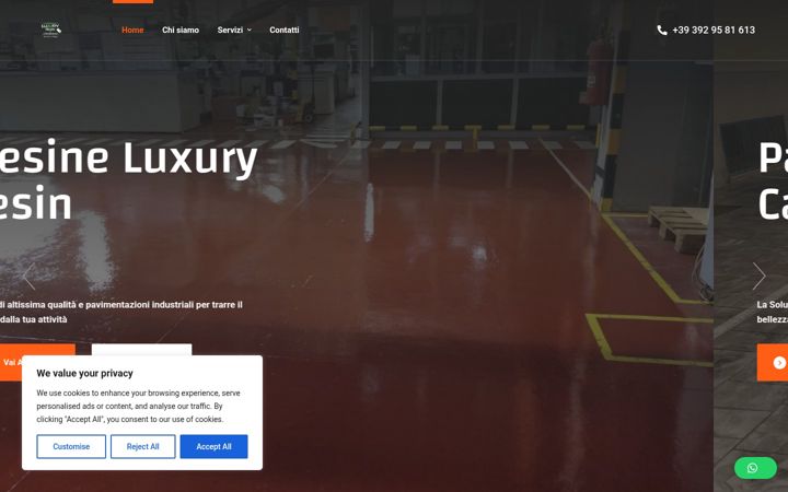 Screenshot of luxuryresin.it
