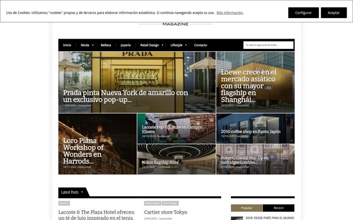 Screenshot of luxuryretail.es
