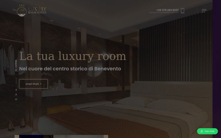 Screenshot of luxuryroomsuites.it