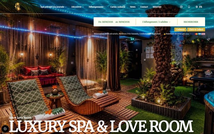 Screenshot of luxuryspa-loveroom.com