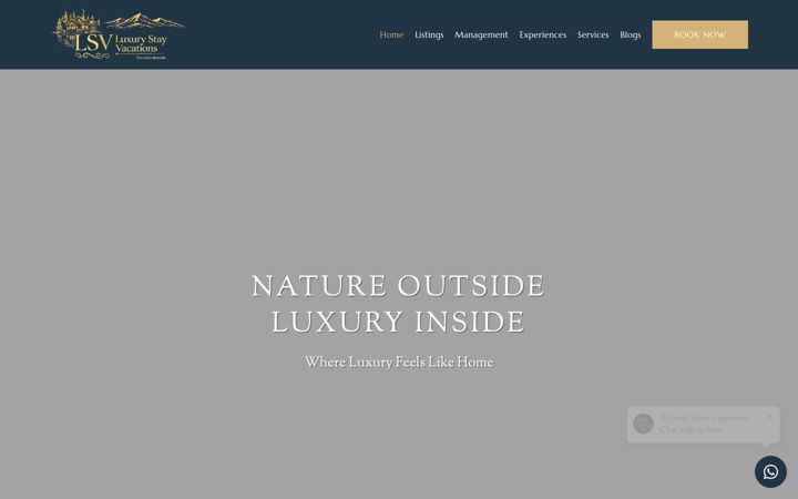Screenshot of luxurystayvacations.com