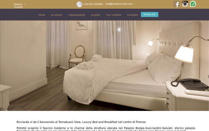 Screenshot of luxurytornabuoni.com