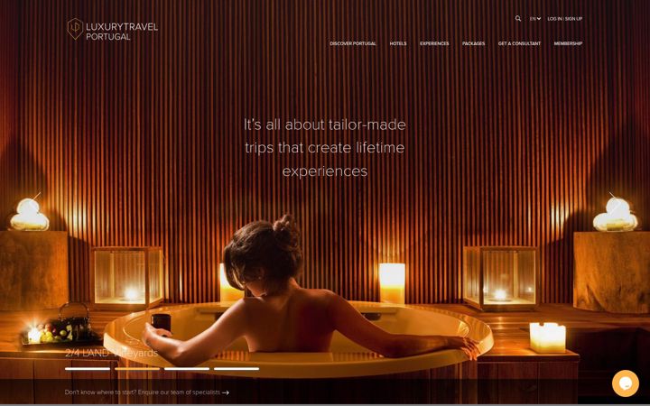 Screenshot of luxurytravelportugal.com