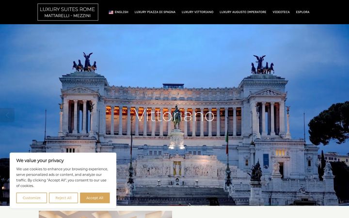 Screenshot of luxuryvittoriano.it