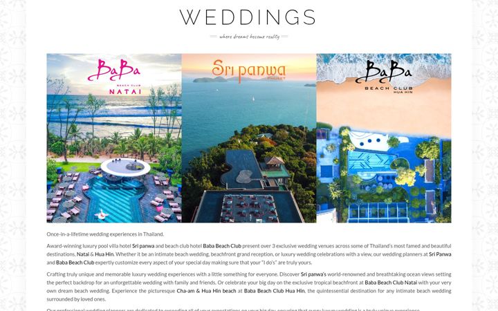 Screenshot of luxuryweddingsthailand.com