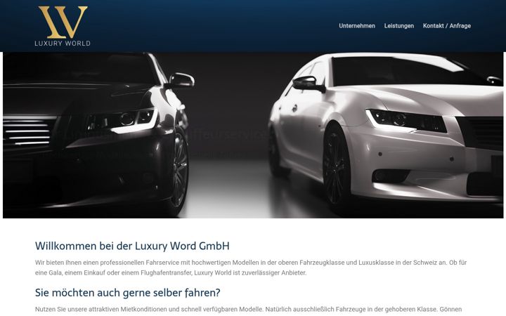 Screenshot of luxuryworld-gmbh.com