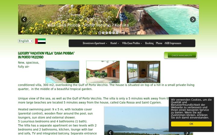 Screenshot of luxus-villa-porto-vecchio.ch