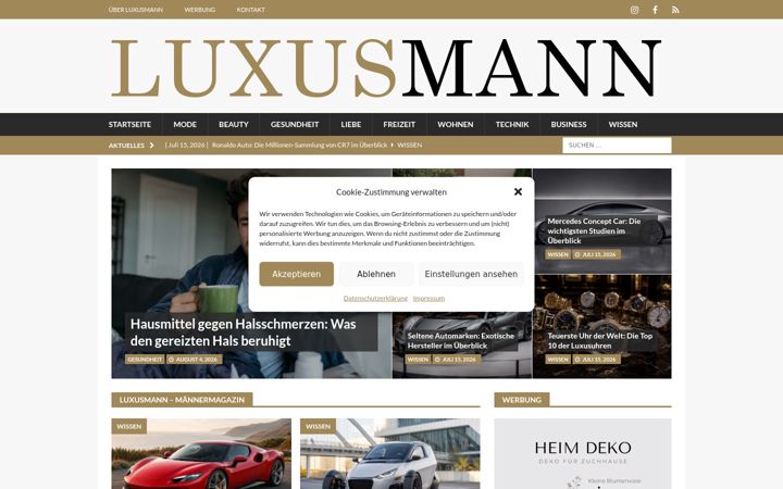 Screenshot of luxusmann.de
