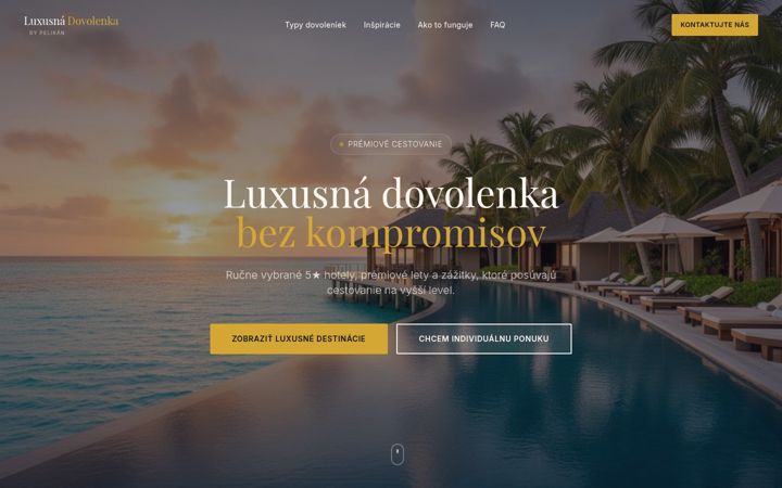 Screenshot of luxusnadovolenka.sk