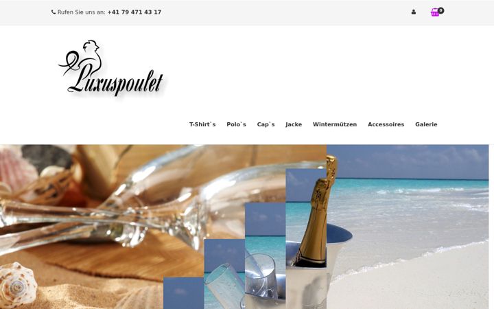 Screenshot of luxuspoulet.ch