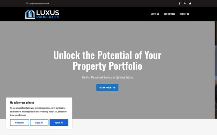 Screenshot of luxusproperties.co.uk